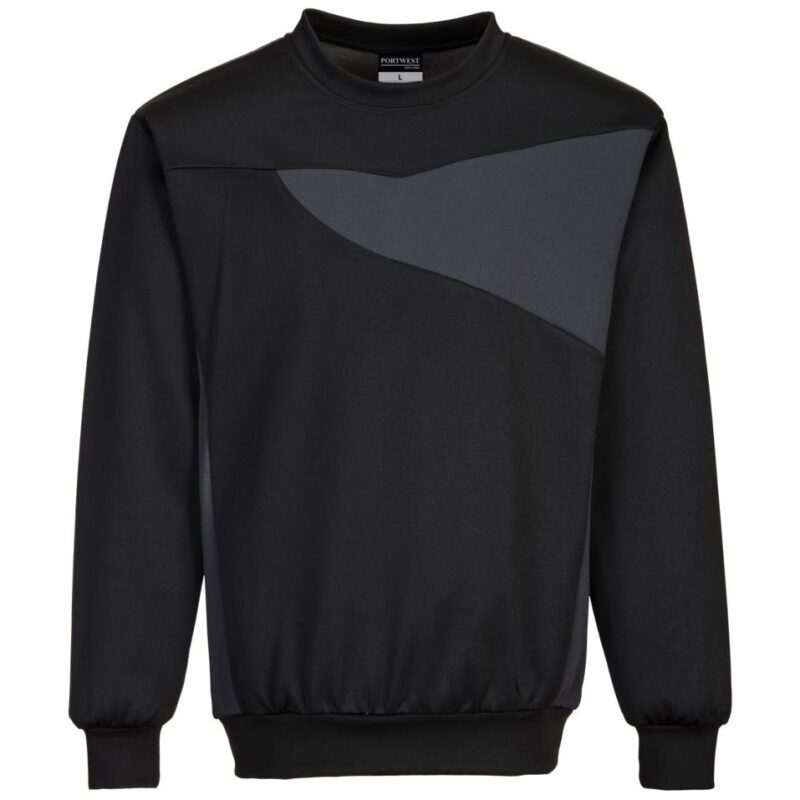 Portwest PW2 Sweatshirt - Black/Zoom Grey