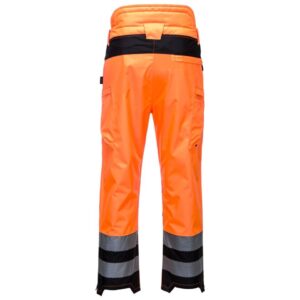 Portwest PW3 Hi-Vis Extreme Rain Trousers - Orange/Black