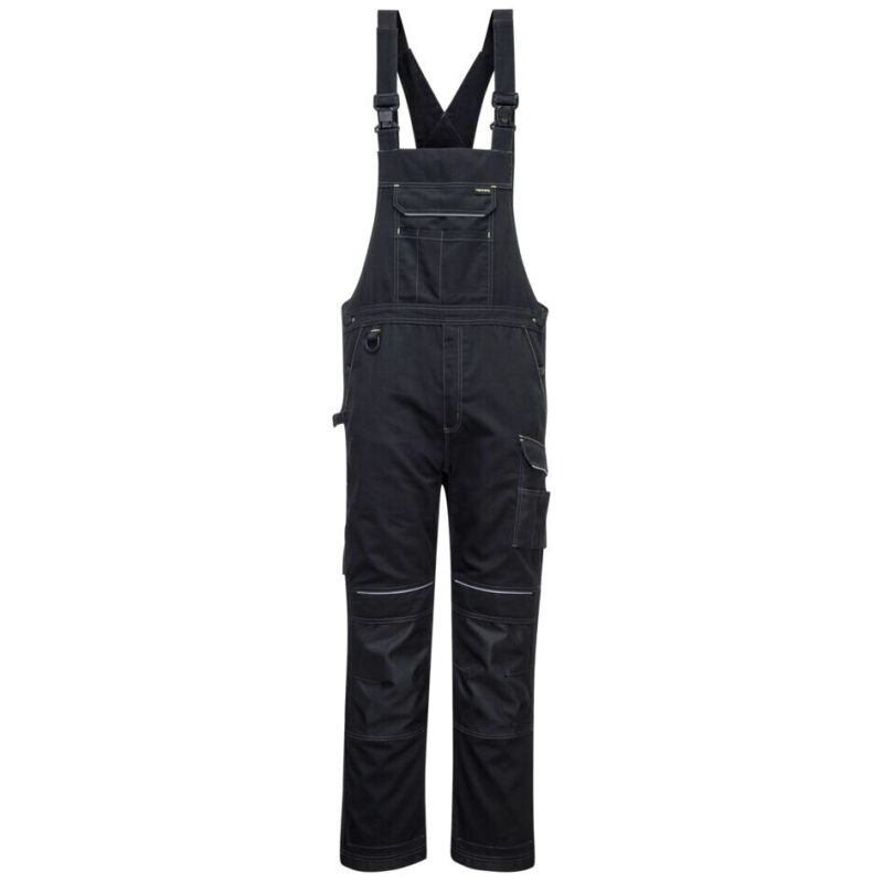 Portwest PW3 Work Bib and Brace - Black