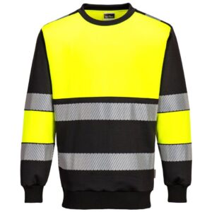 Portwest PW3 Hi-Vis Class 1 Sweatshirt - Orange/Black