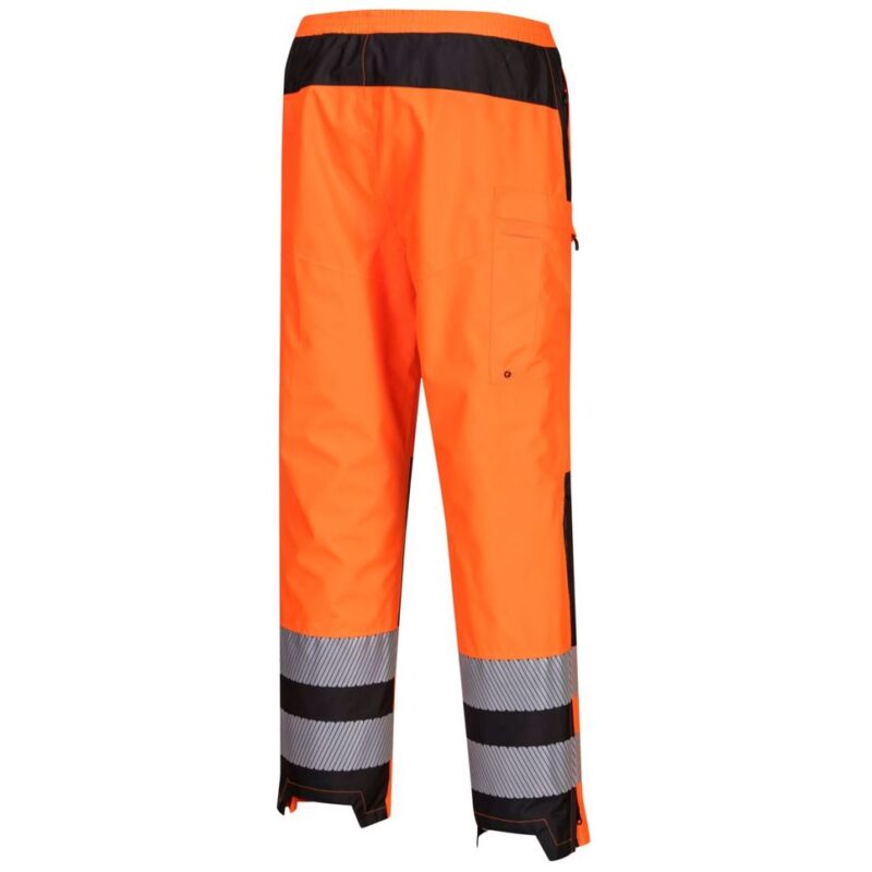 Portwest PW3 Hi-Vis Women's Rain Trousers - Orange/Black