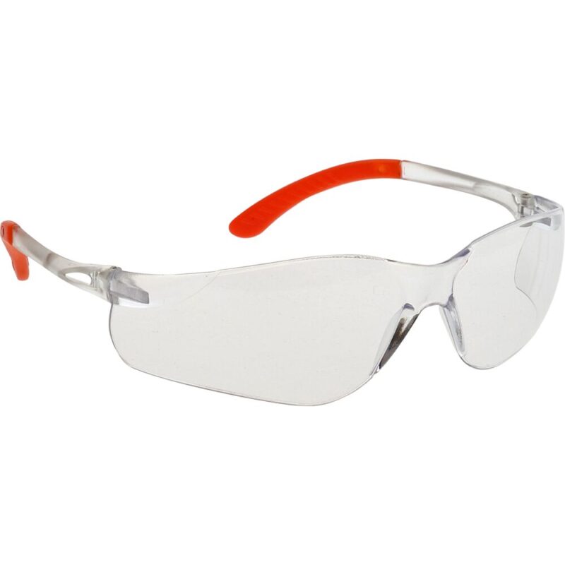 Portwest Pan View Spectacles - Clear/Orange