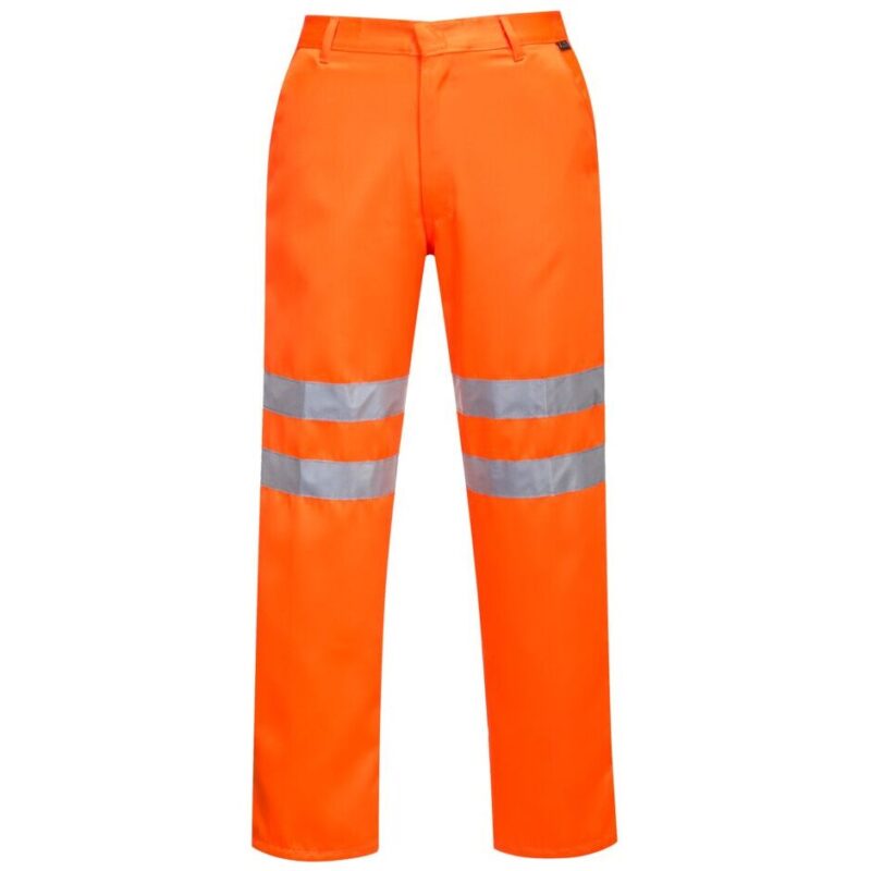 Portwest Hi-Vis Polycotton Service Trousers - Orange Tall