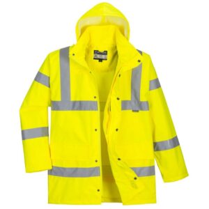 Portwest Hi-Vis Breathable Rain Traffic Jacket - Orange