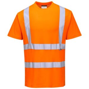 Portwest Hi-Vis Cotton Comfort T-Shirt Short Sleeve - Orange
