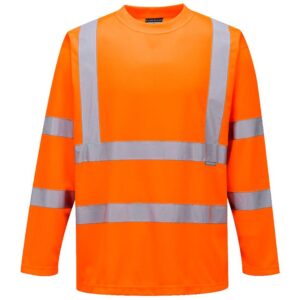 Portwest Hi-Vis T-Shirt Long Sleeve - Orange