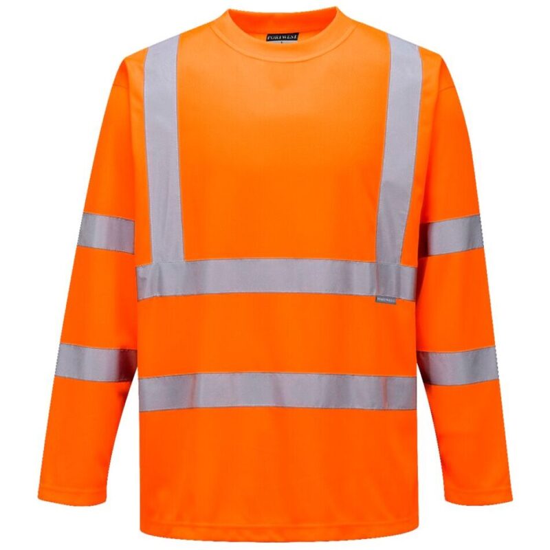 Portwest Hi-Vis T-Shirt Long Sleeve - Orange