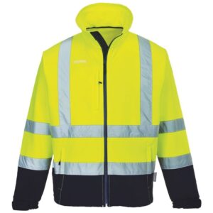 Portwest Hi-Vis Contrast Softshell - Orange/Navy