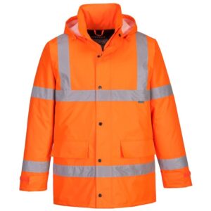 Portwest Hi-Vis Winter Traffic Jacket - Orange