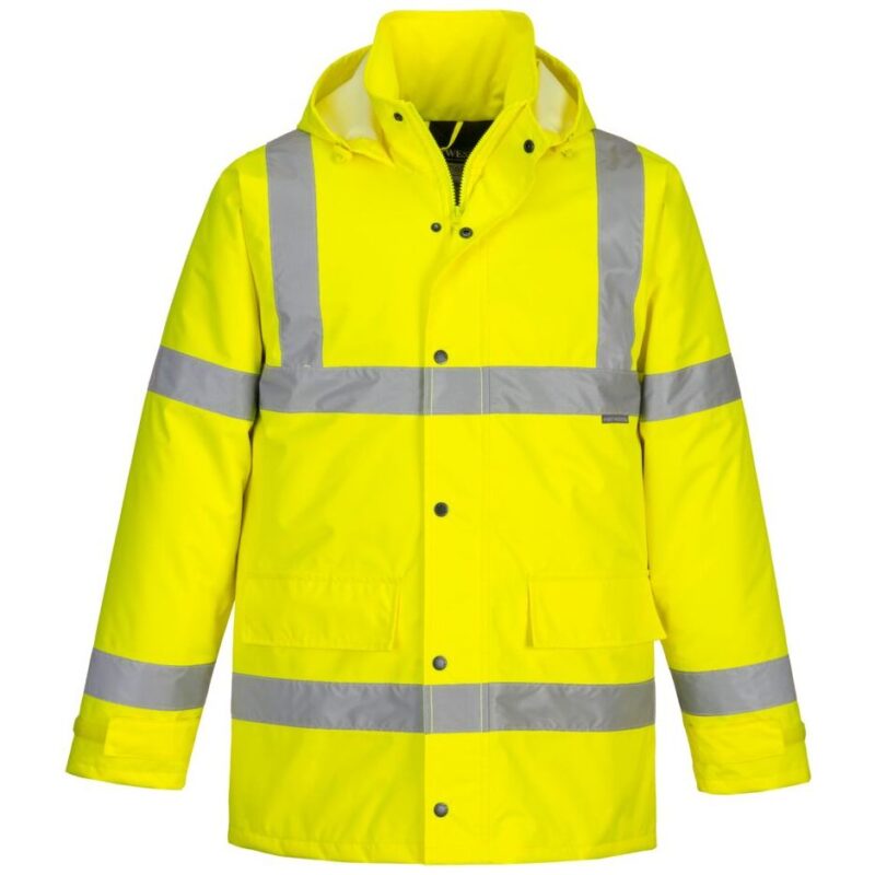 Portwest Hi-Vis Winter Traffic Jacket - Yellow