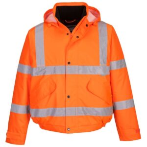 Portwest Hi-Vis Winter Bomber Jacket - Orange