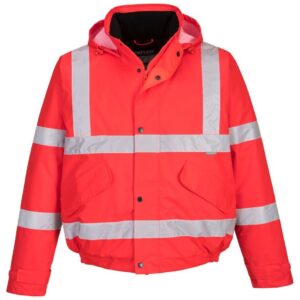 Portwest Hi-Vis Winter Bomber Jacket - Orange