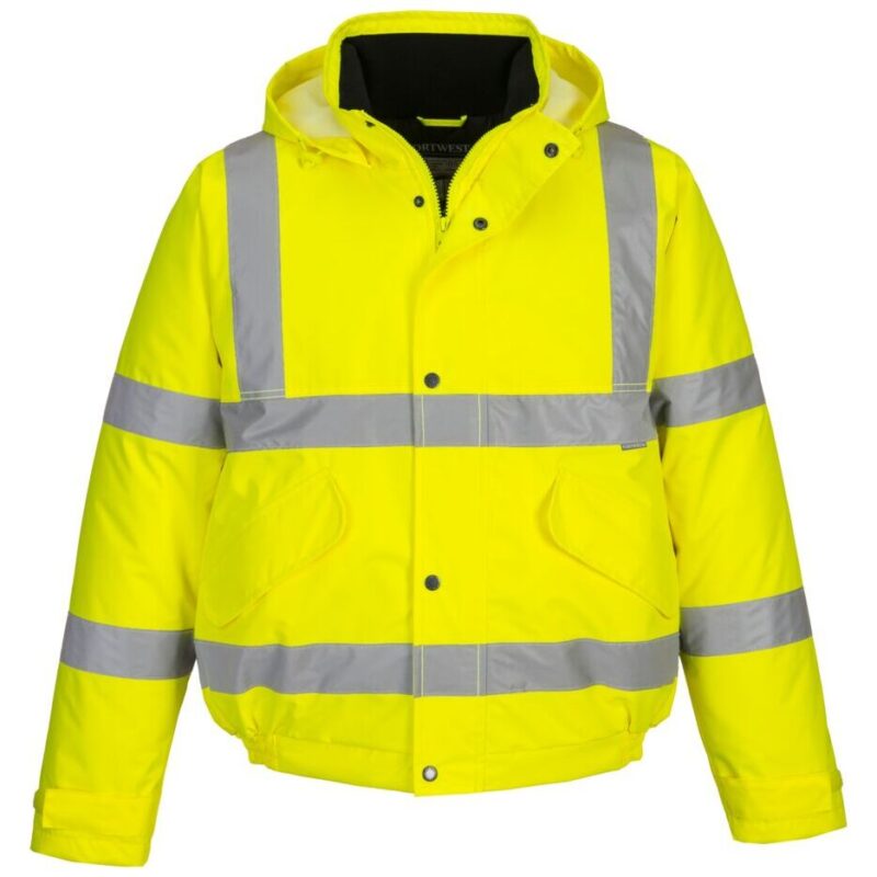 Portwest Hi-Vis Winter Bomber Jacket - Yellow