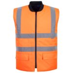 Portwest Hi-Vis Reversible Bodywarmer - Orange