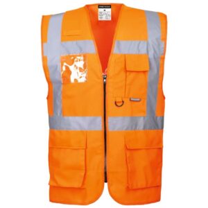 Portwest Berlin Hi-Vis Executive Vest - Red