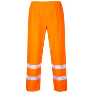 Portwest Hi-Vis Rain Traffic Trousers - Orange
