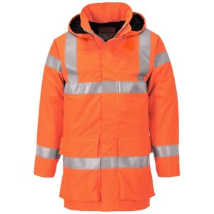 Portwest Bizflame Rain Hi-Vis Multi Lite Jacket - Yellow