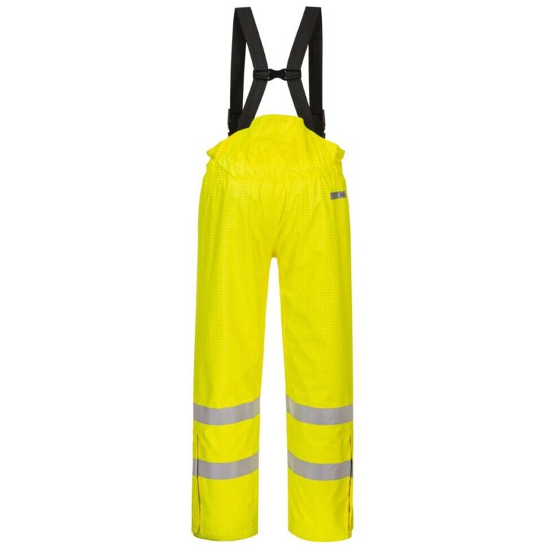 Portwest Bizflame Rain Lined Hi-Vis Antistatic FR Trousers