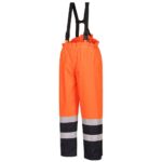 Portwest Bizflame Rain Hi-Vis Multi-Protection Trouser - Orange/Navy