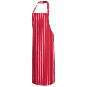 Portwest Butchers Apron - Red/White