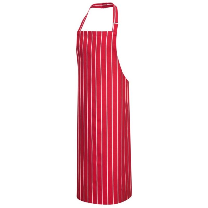 Portwest Butchers Apron - Red/White