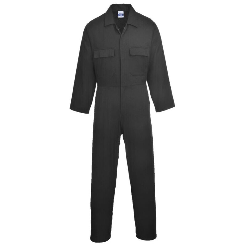 Portwest Euro Work Cotton Coverall - Black