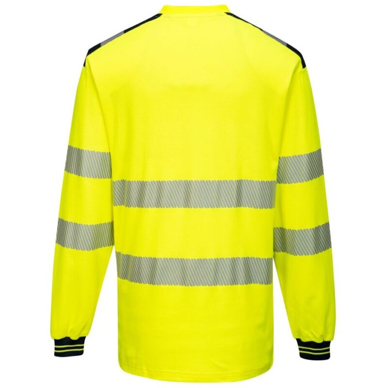 Portwest PW3 Hi-Vis Cotton Comfort T-Shirt Long Sleeve