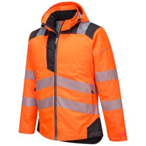 Portwest PW3 Hi-Vis Winter Jacket - Orange/Black