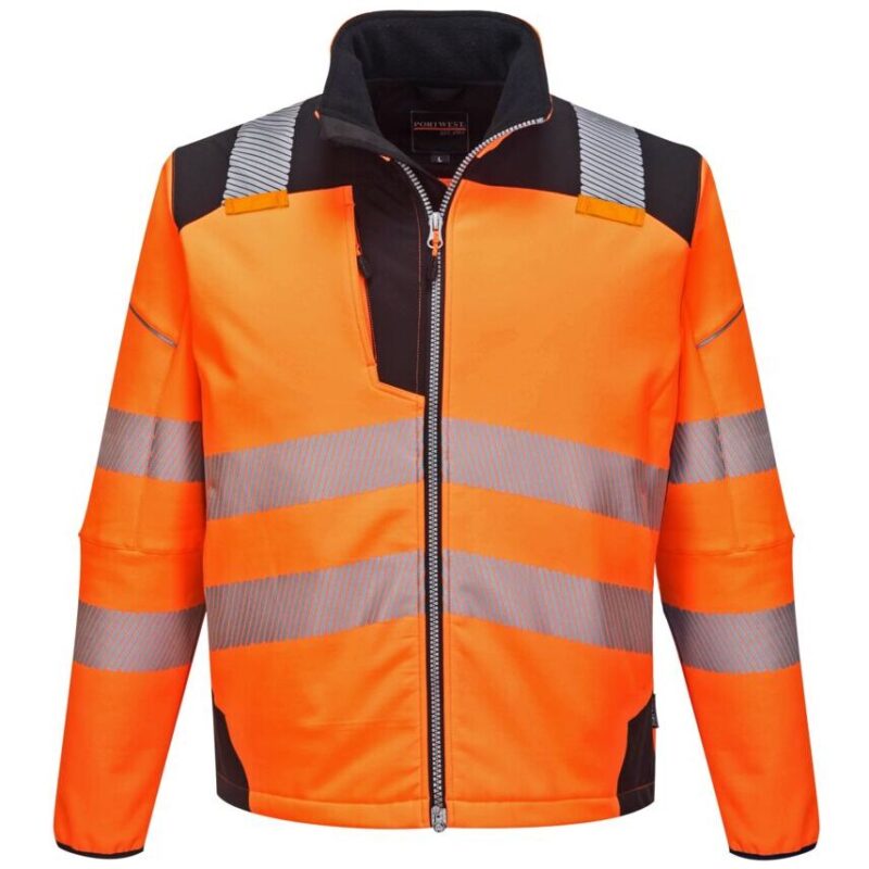 Portwest PW3 Hi-Vis Softshell - Orange/Black