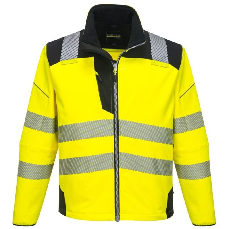 Portwest PW3 Hi-Vis Softshell - Yellow/Black