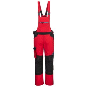 Portwest WX3 Bib and Brace - Deep Red