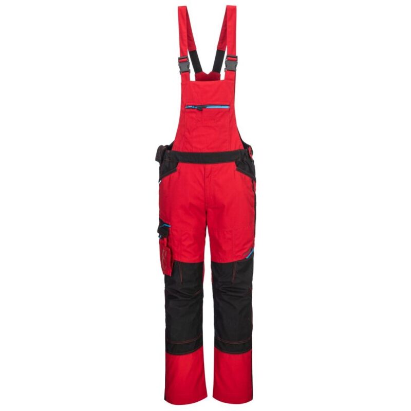 Portwest WX3 Bib and Brace - Deep Red