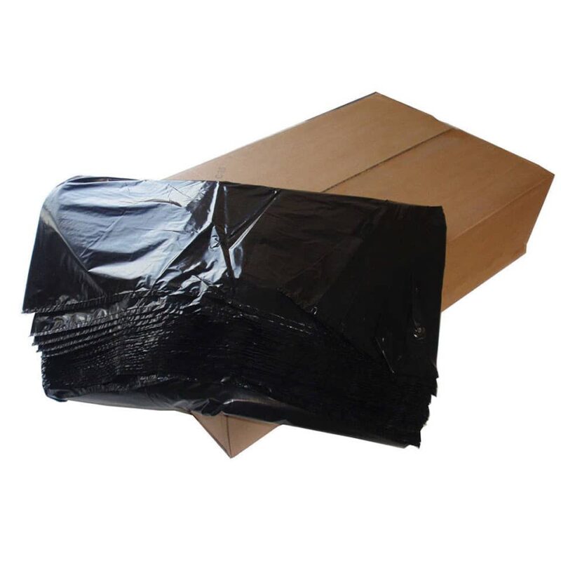 box of black bin bags