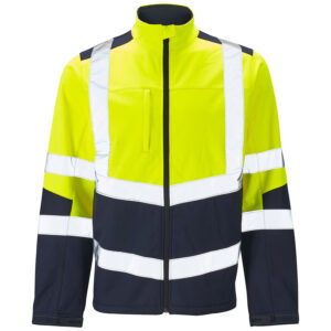 Supertouch Hi Vis 2 Tone Yellow Softshell Jacket