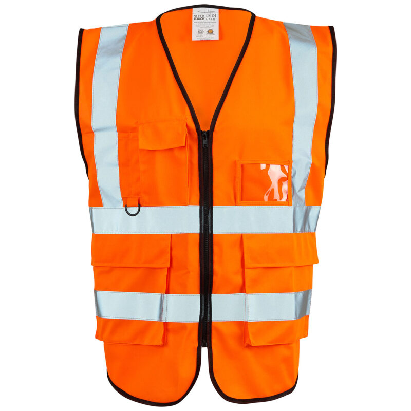 Supertouch Hi Vis Orange Executive Vest