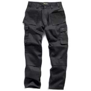 standsafe work combat trousers with knee pad pockets in black