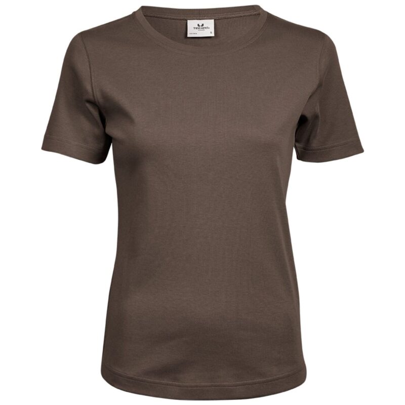 Tee Jays Ladies' Interlock Tee - Chocolate