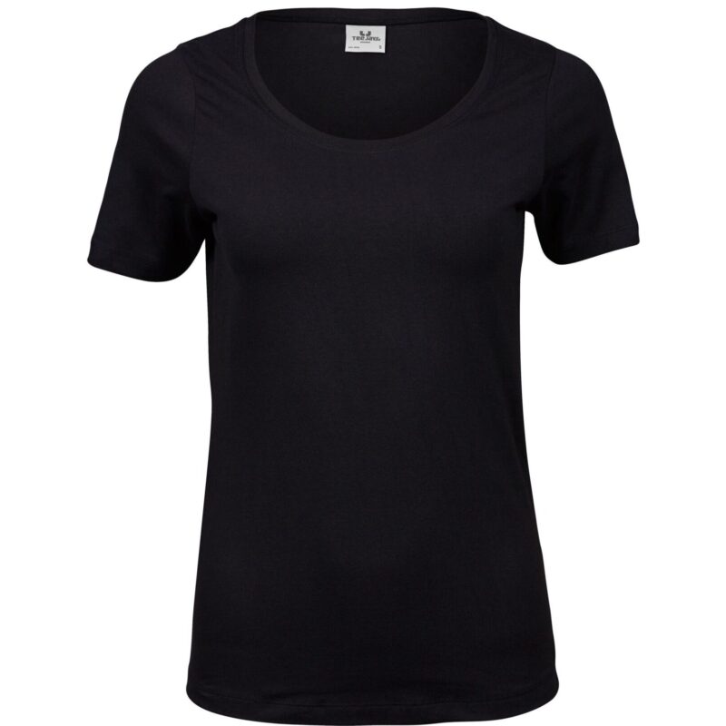 Tee Jays Ladies' Stretch Tee - Black