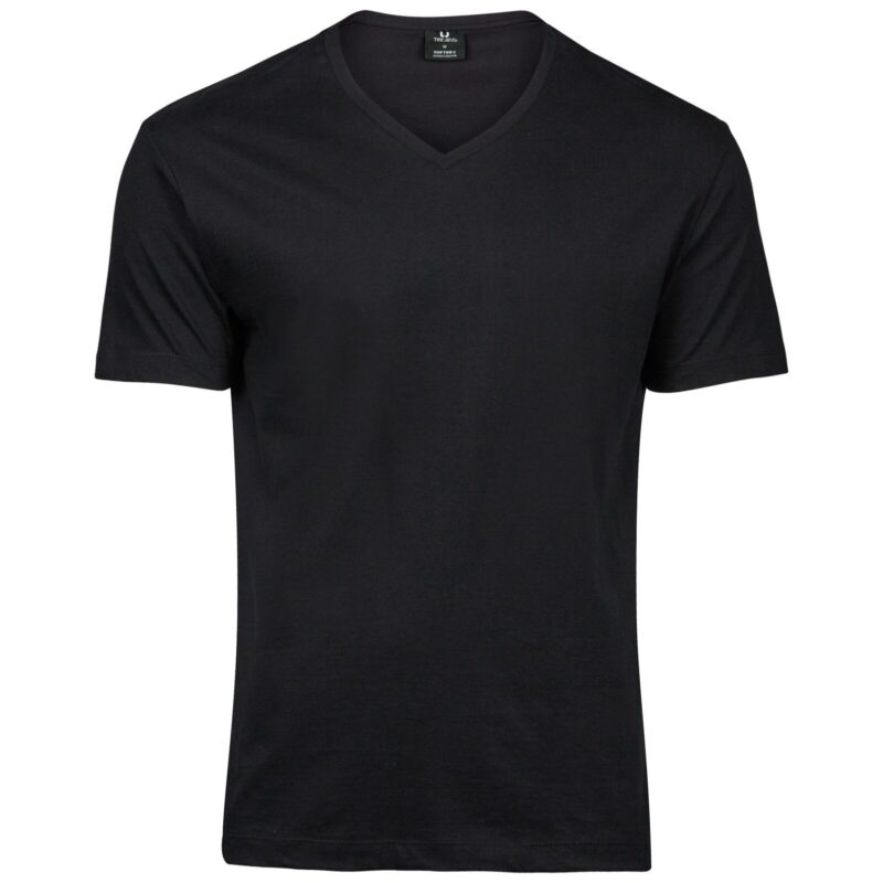 Tee Jays Men's Fashion V-Neck Sof-Tee - Black