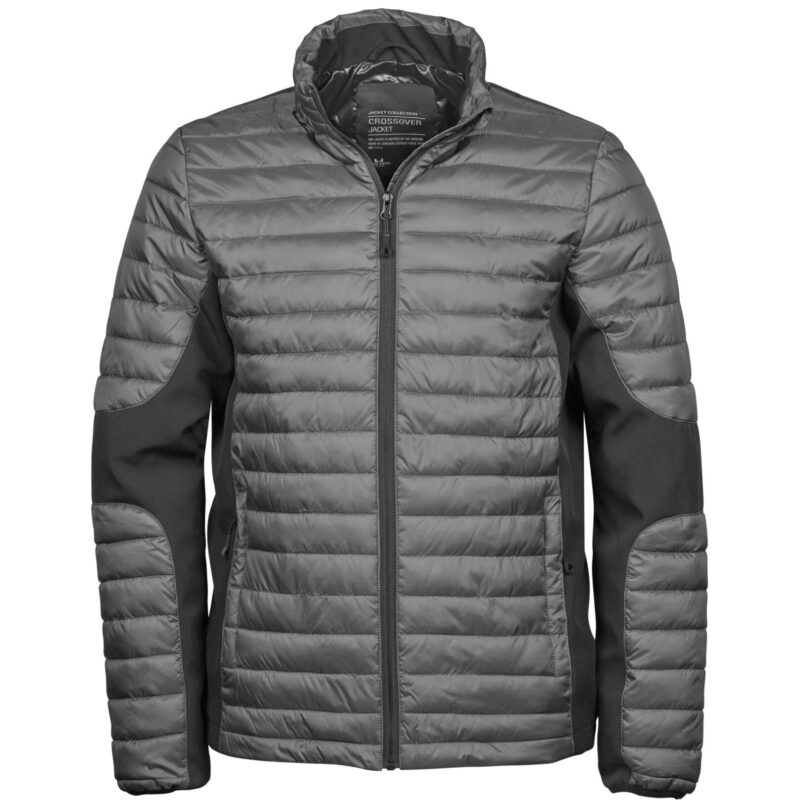 Tee Jays Men's Crossover Jacket - Space Grey/Black