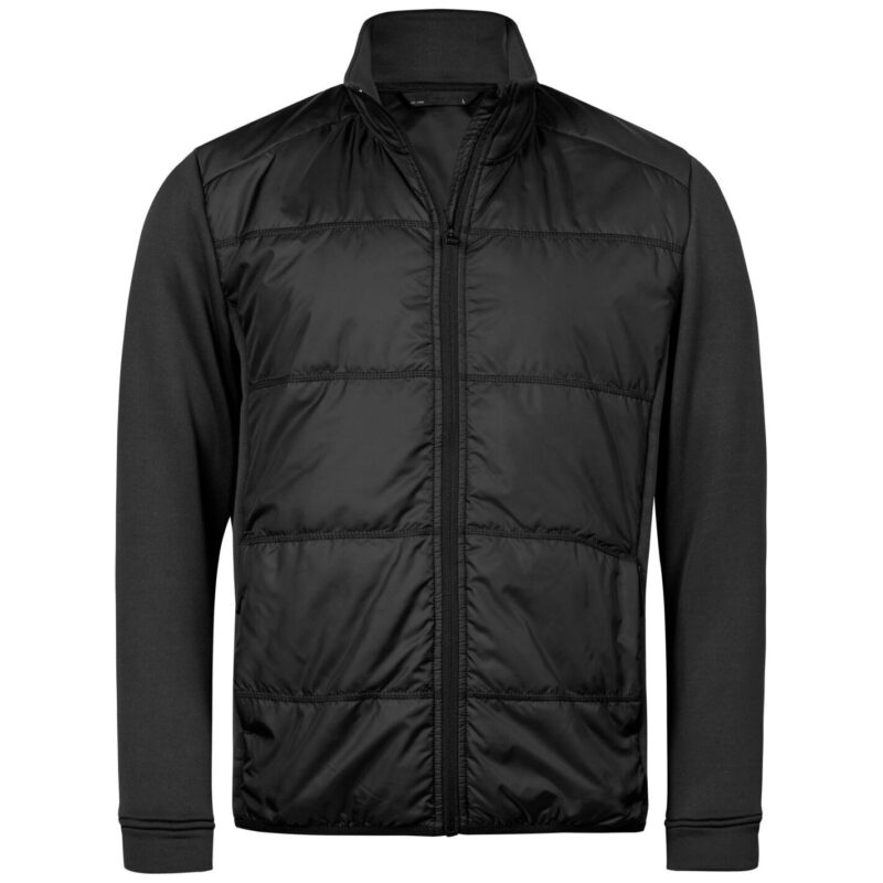 Tee Jays Men's Hybrid-Stretch Jacket - Black/Black