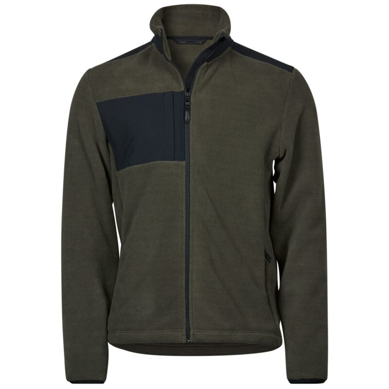 Tee Jays Mountain Fleece - Deep Green/Black