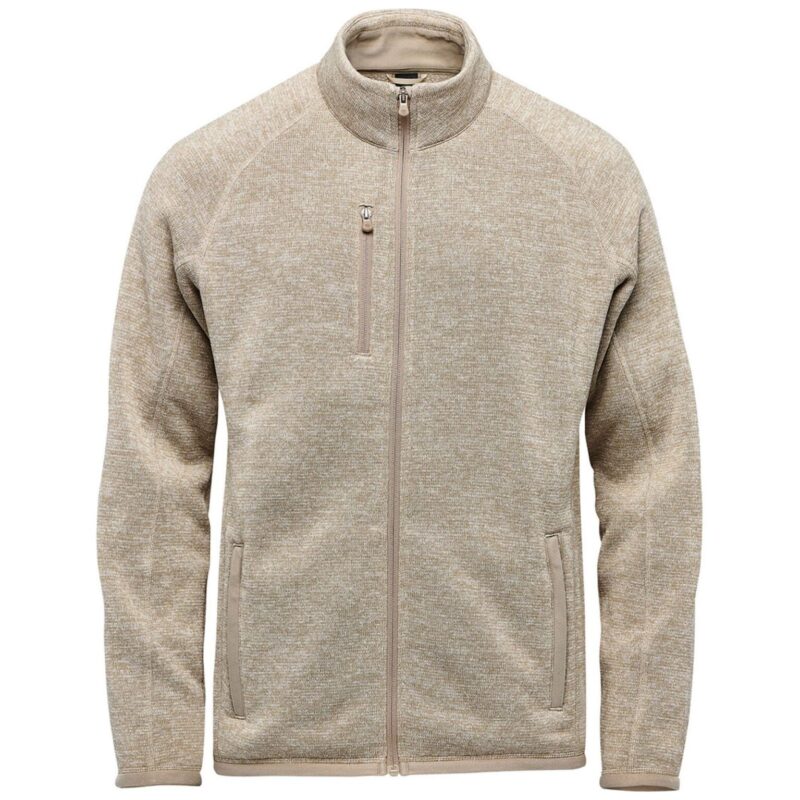 Stormtech Men's Pure Earth  Avalante Full Zip Fleece Jacket - Oatmeal Heather