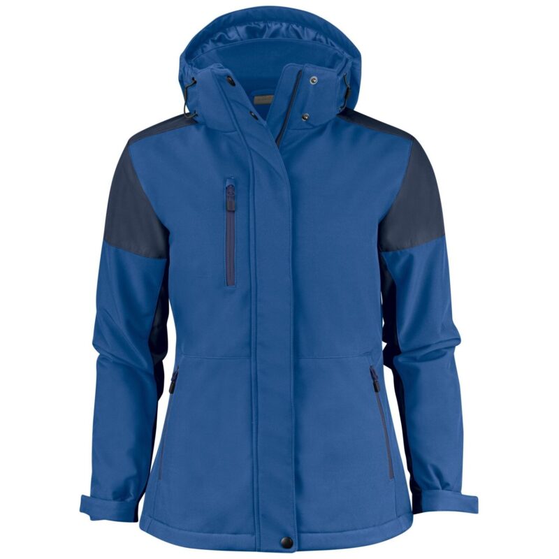 Printer Prime Ladies Padded Softshell - Cobalt/Navy