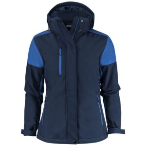 Printer Prime Ladies Padded Softshell - Navy/Cobalt