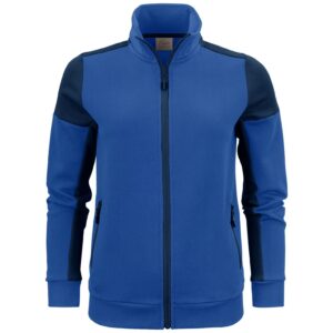 Printer Prime Ladies Full Zip Sweatshirt - Cobalt/Navy