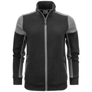 Printer Prime Ladies Full Zip Sweatshirt - Black/Anthracite