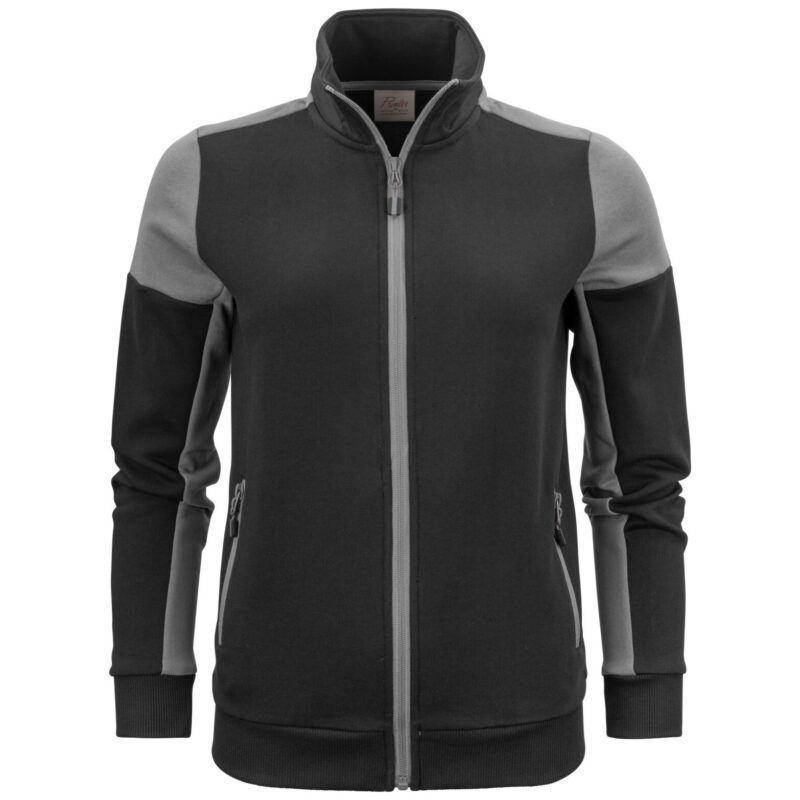 Printer Prime Ladies Full Zip Sweatshirt - Black/Anthracite