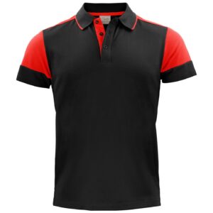 Printer Prime Polo Shirt - Black/Red