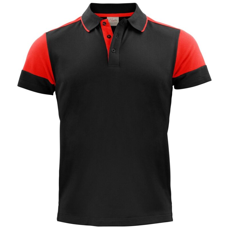 Printer Prime Polo Shirt - Black/Red